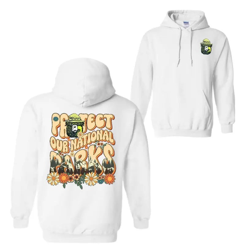 Protect Our National Parks 2 Sided Subtle Anti Trum - Adult & Kids T-Shirts, Sweatshirts & Hoodies apparel design preview 1
