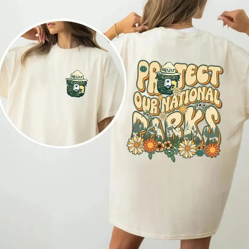 Protect Our National Parks Crew Neck There'S No - Adult & Kids T-Shirts, Sweatshirts & Hoodies apparel design preview 1