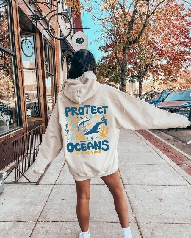 Protect Our Oceans Save Ocean Respect Locals Beach - Adult & Kids T-Shirts, Sweatshirts & Hoodies apparel design preview 1