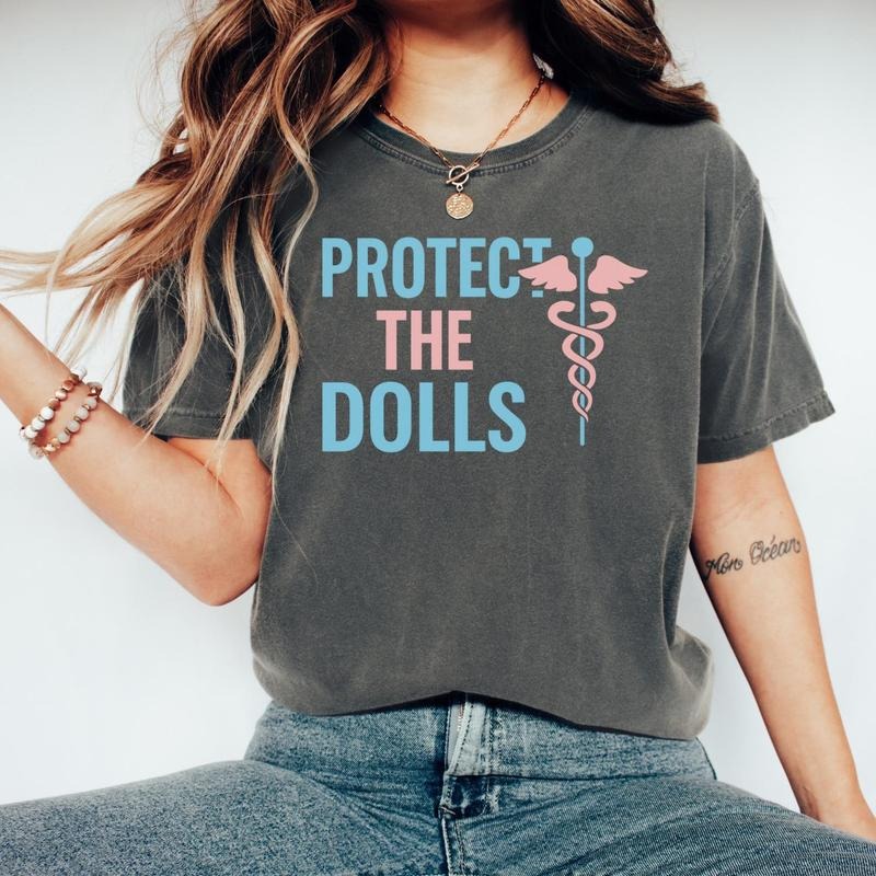 Protect Dolls Trans Rights Healthcare Workers - Adult & Kids T-Shirts, Sweatshirts & Hoodies apparel design preview 1