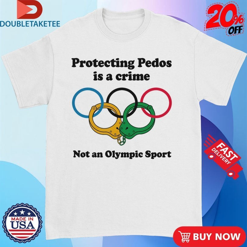 Protecting Pedos Is A Crime Not An Olympic Sport - Adult & Kids T-Shirts, Sweatshirts & Hoodies apparel design preview 1