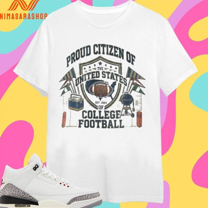 Proud Citizen Of The United States College Football - Adult & Kids T-Shirts, Sweatshirts & Hoodies apparel design preview 1