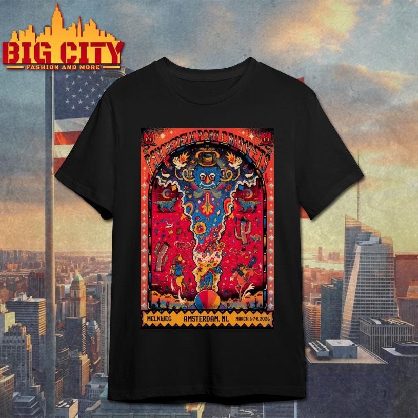 Psychedelic Porn Crumpets Tour Amsterdam NL On Mar - Adult & Kids T-Shirts, Sweatshirts & Hoodies apparel design preview 1