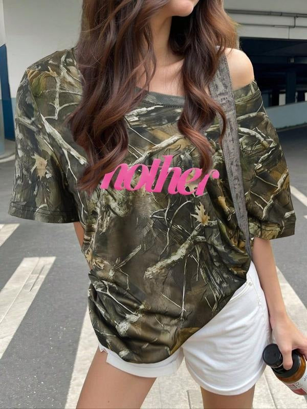 Puff 'Mother Nature' Realtree Camo Neon Loose Fitting - Adult & Kids T-Shirts, Sweatshirts & Hoodies apparel design preview 1
