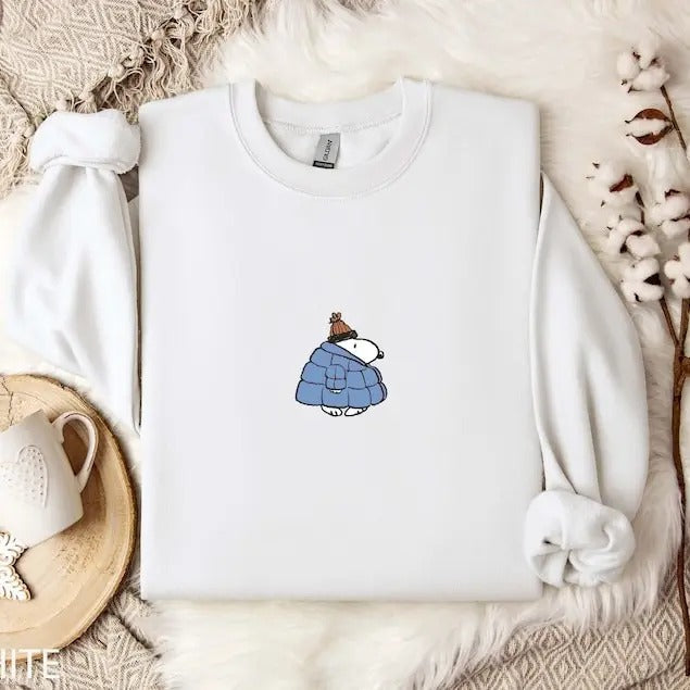 Puffer Jacket Winter Cute Dog Lover - Adult & Kids T-Shirts, Sweatshirts & Hoodies apparel design preview 1