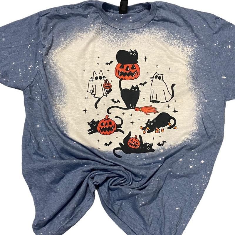 Pumpkin Cats - Adult & Kids T-Shirts, Sweatshirts & Hoodies apparel design preview 1