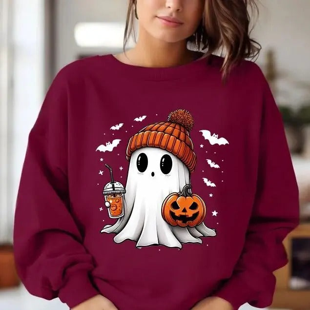 Pumpkin Ghost Halloween Holliday Perfect - Adult & Kids T-Shirts, Sweatshirts & Hoodies apparel design preview 1