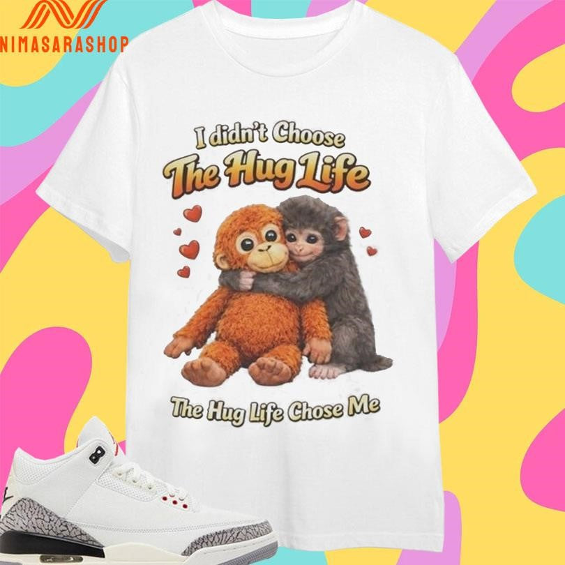 Punch Monkey I Didn’t Choose The Hug Life Chose - Adult & Kids T-Shirts, Sweatshirts & Hoodies apparel design preview 1