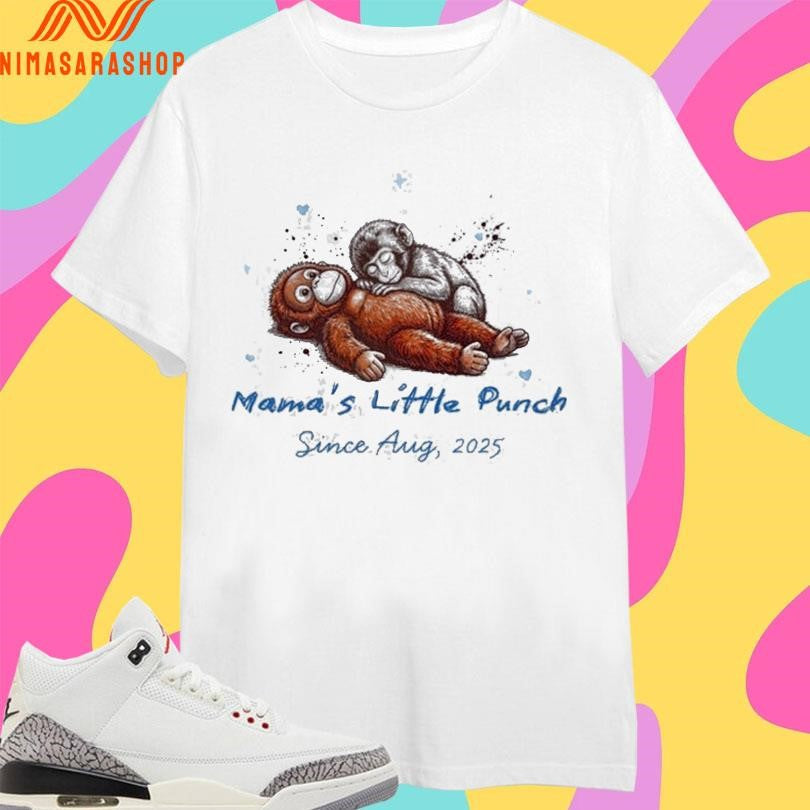 Punch Monkey Mama’s Little Since Aug 2025 - Adult & Kids T-Shirts, Sweatshirts & Hoodies apparel design preview 1
