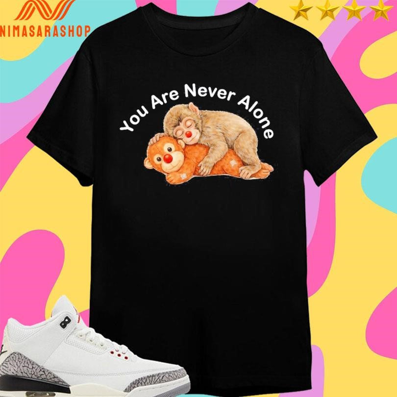 Punch Monkey You Are Never Alone Cute 2026 - Adult & Kids T-Shirts, Sweatshirts & Hoodies apparel design preview 1