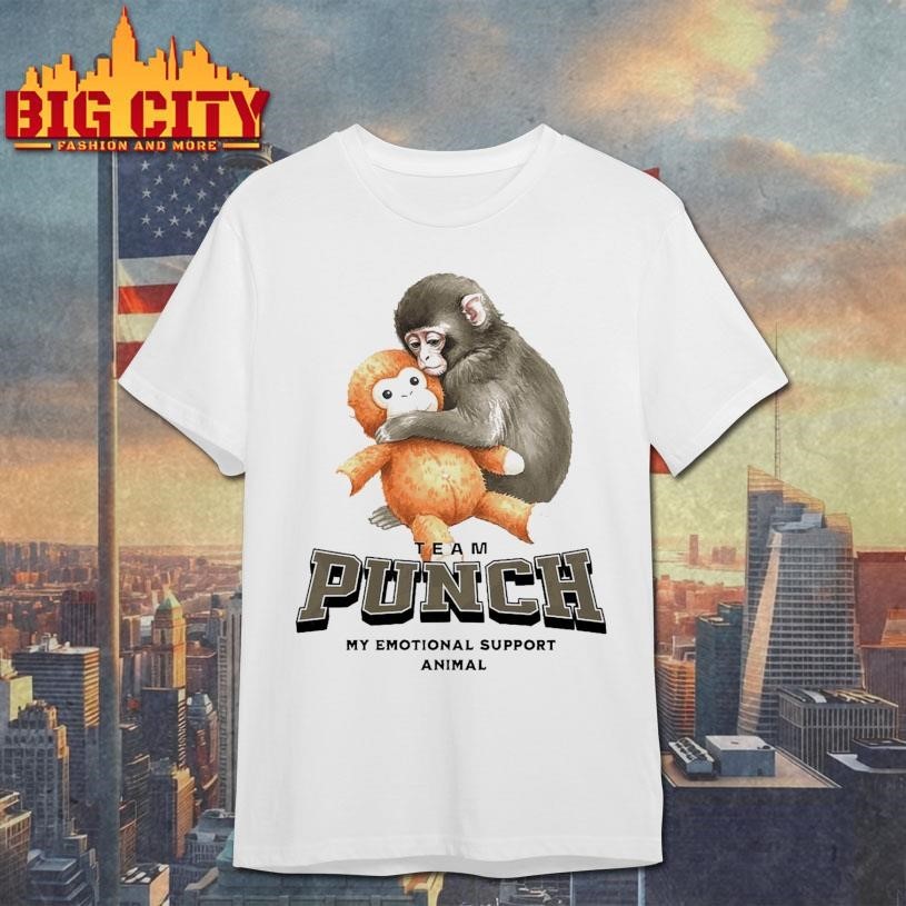 Punch The Monkey Emotional Support Animal - Adult & Kids T-Shirts, Sweatshirts & Hoodies apparel design preview 1