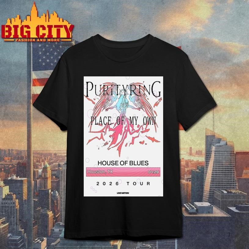 Purity Ring Place Of My Own Tour At House Blues - Adult & Kids T-Shirts, Sweatshirts & Hoodies apparel design preview 1