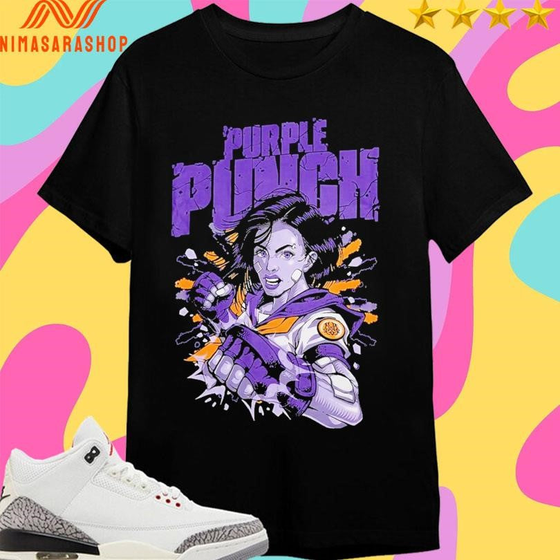 Purple Punch Out - Adult & Kids T-Shirts, Sweatshirts & Hoodies apparel design preview 1