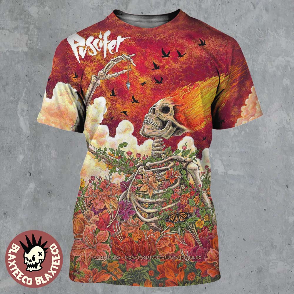 Puscifer Asheville North Carolina 2026 Gig Poster At - Adult & Kids T-Shirts, Sweatshirts & Hoodies apparel design preview 1