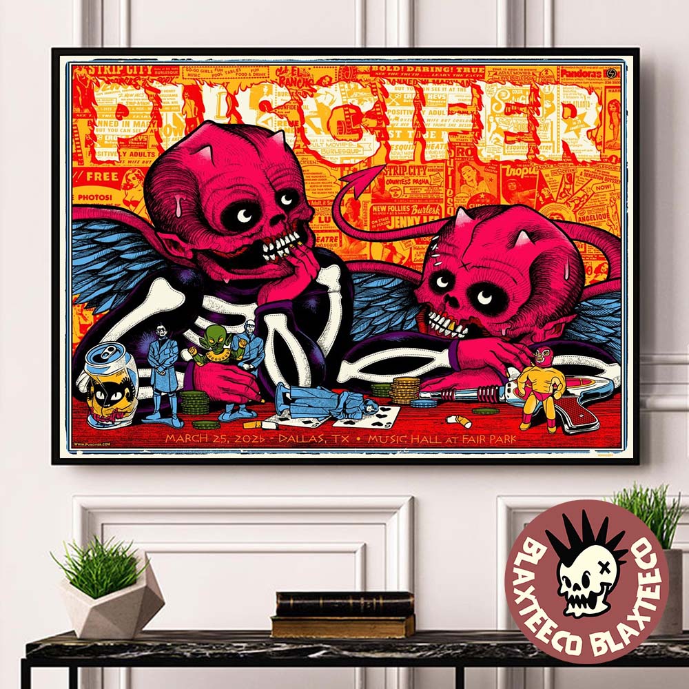 Puscifer Dallas Texas 2026 Venue Poster At Music Hall - Adult & Kids T-Shirts, Sweatshirts & Hoodies apparel design preview 1