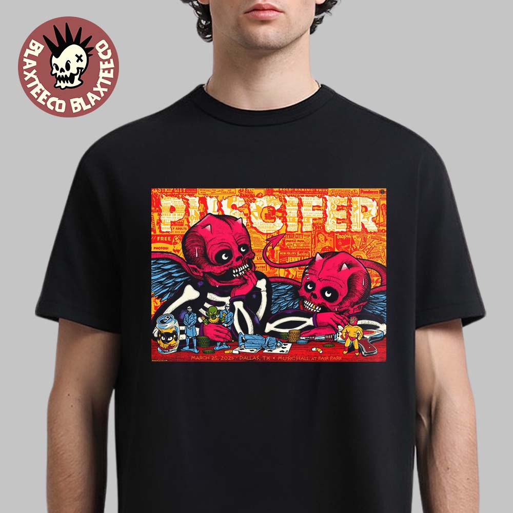 Puscifer Dallas Texas 2026 Venue Poster At Music Hall - Adult & Kids T-Shirts, Sweatshirts & Hoodies apparel design preview 1