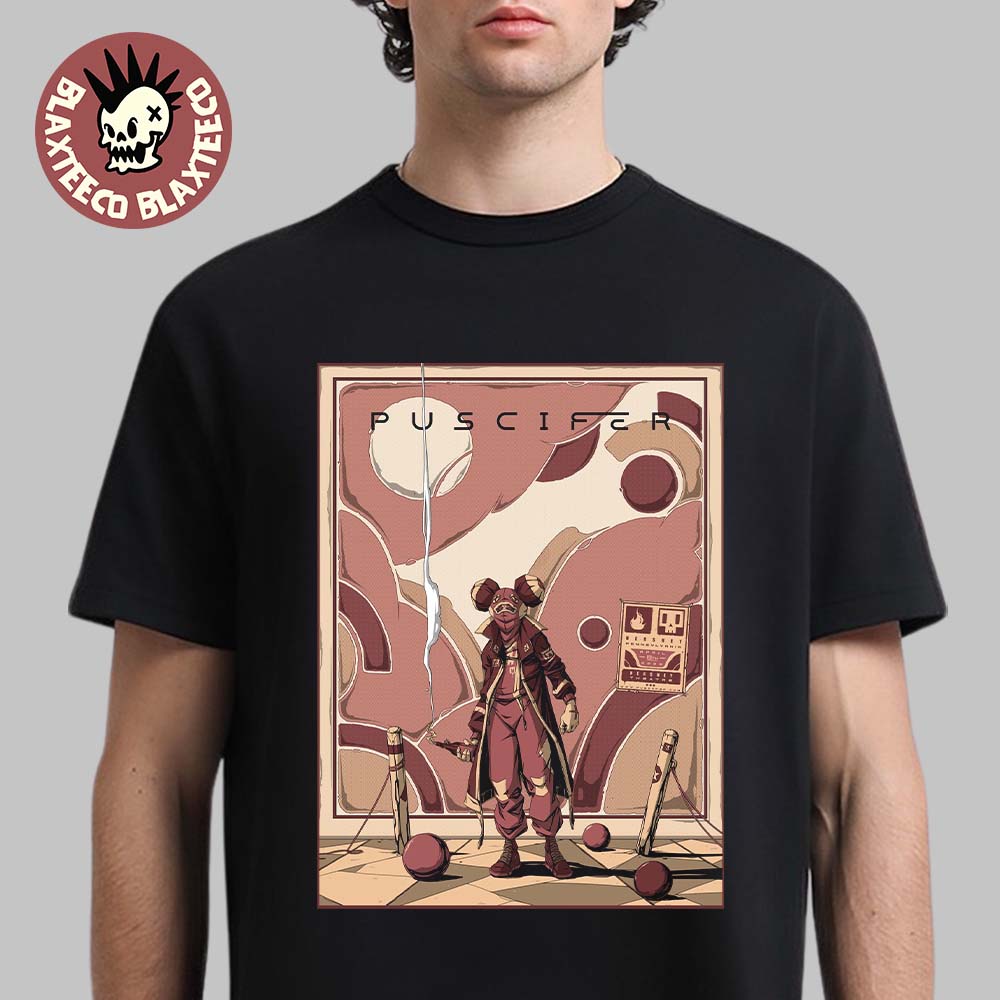 Puscifer Hershey Pennsylvania 2026 Gig Poster At - Adult & Kids T-Shirts, Sweatshirts & Hoodies apparel design preview 1