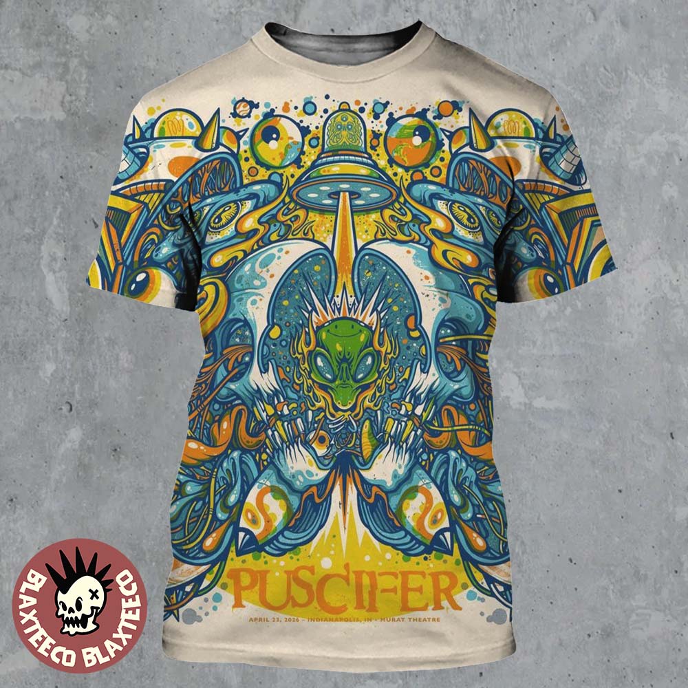 Puscifer Normal Isn't Tour At Indianapolis Murat - Adult & Kids T-Shirts, Sweatshirts & Hoodies apparel design preview 1