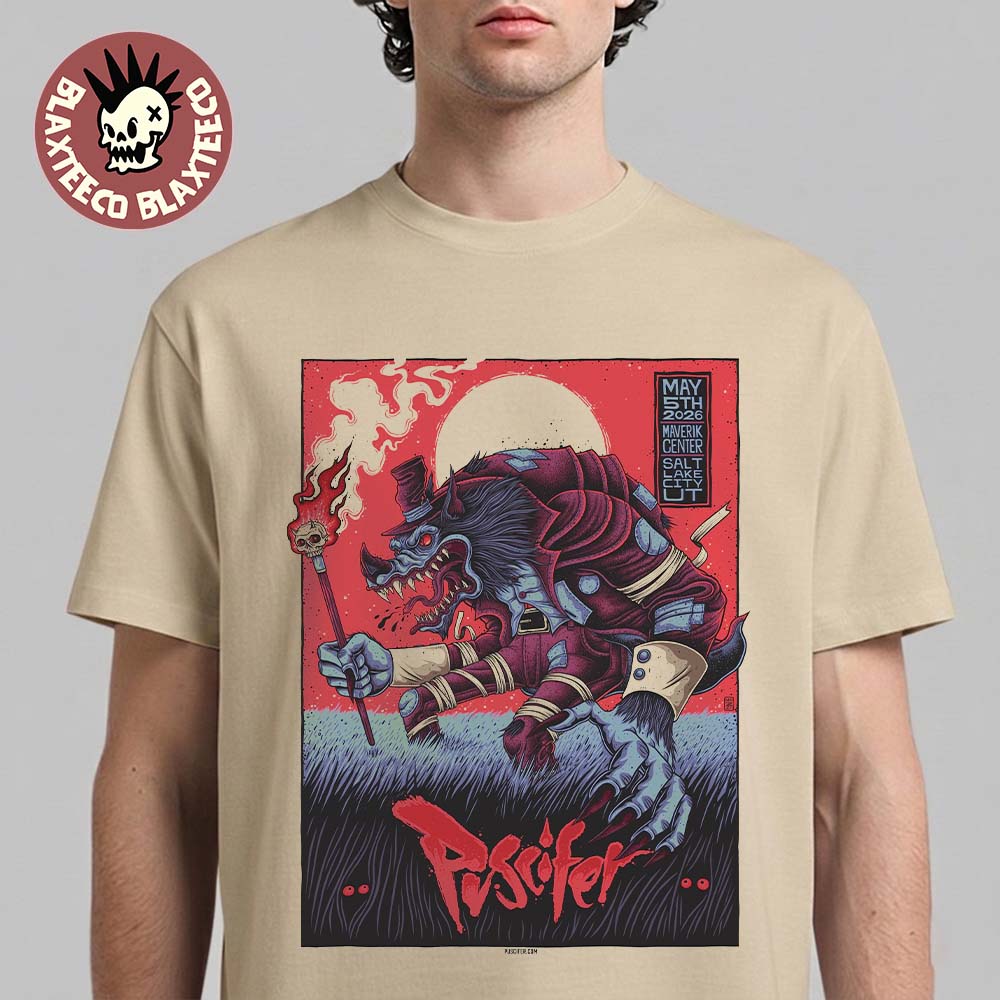 Puscifer Salt Lake City Utah 2026 Gig Poster At - Adult & Kids T-Shirts, Sweatshirts & Hoodies apparel design preview 1