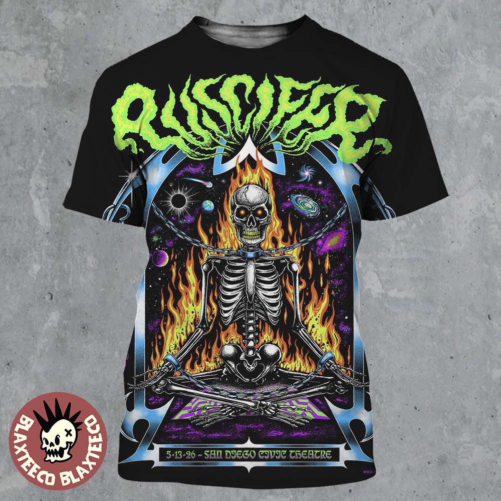 Puscifer San Diego 2026 Gig Poster At Civic Theatre - Adult & Kids T-Shirts, Sweatshirts & Hoodies apparel design preview 1