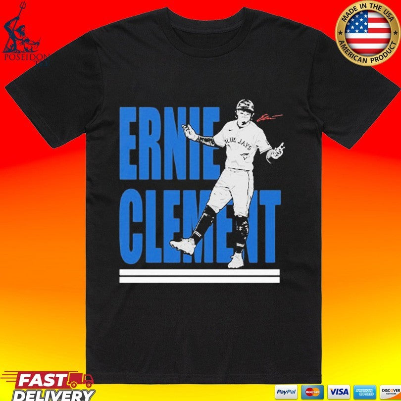 Ernie Clement Toronto Blue Jays - Adult & Kids T-Shirts, Sweatshirts & Hoodies apparel design preview 1