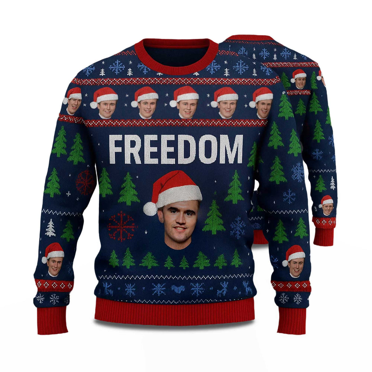 Charlie Kirk Freedom Ugly Christmas Sweater - Holiday Gift product image