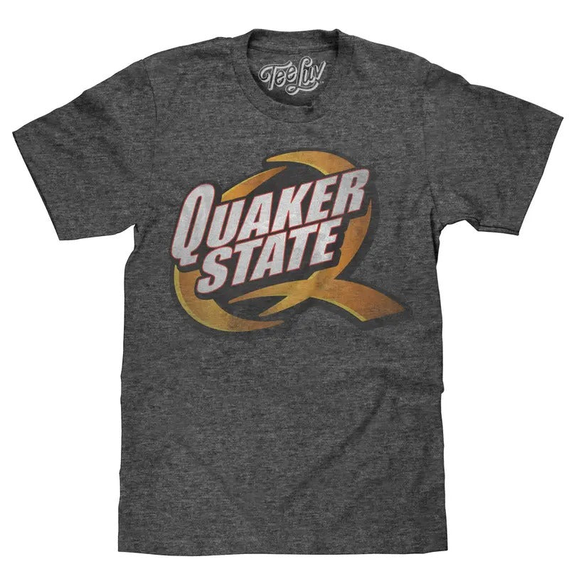 Quaker State Logo Gray - Adult & Kids T-Shirts, Sweatshirts & Hoodies apparel design preview 1