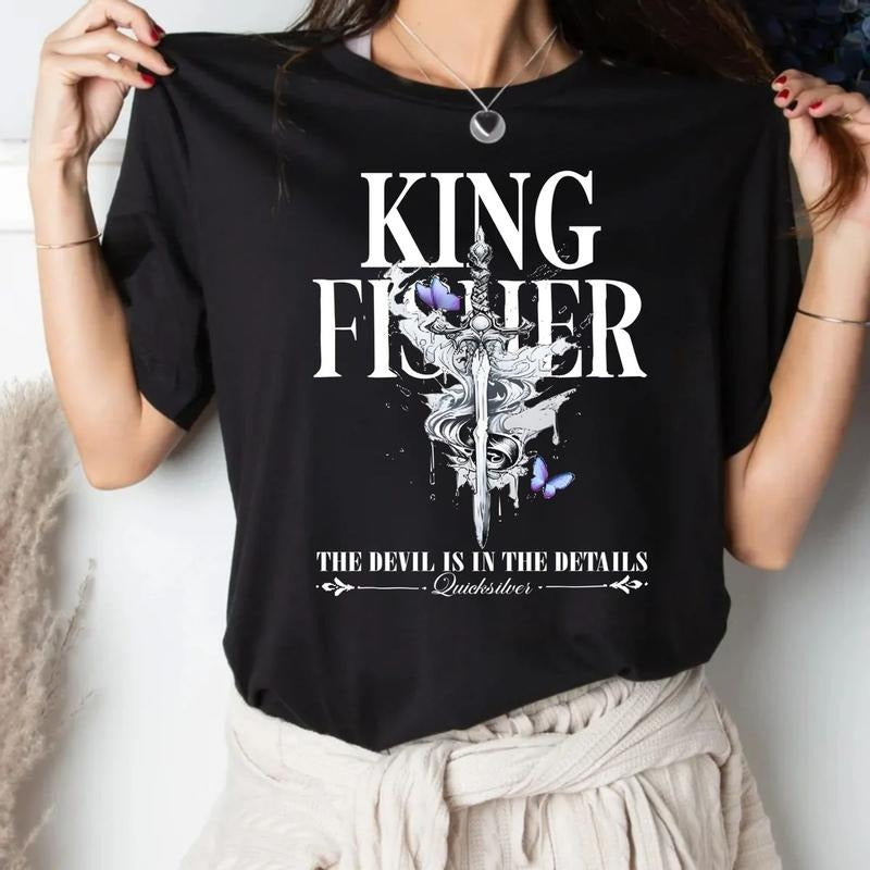 Quicksilver Kingfisher Fantasy Bookish Callie Hart - Adult & Kids T-Shirts, Sweatshirts & Hoodies apparel design preview 1
