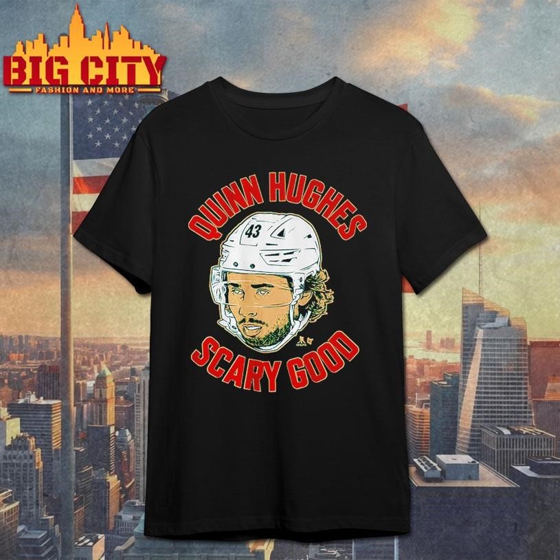 Quinn Hughes Ghost Eyes - Adult & Kids T-Shirts, Sweatshirts & Hoodies apparel design preview 1
