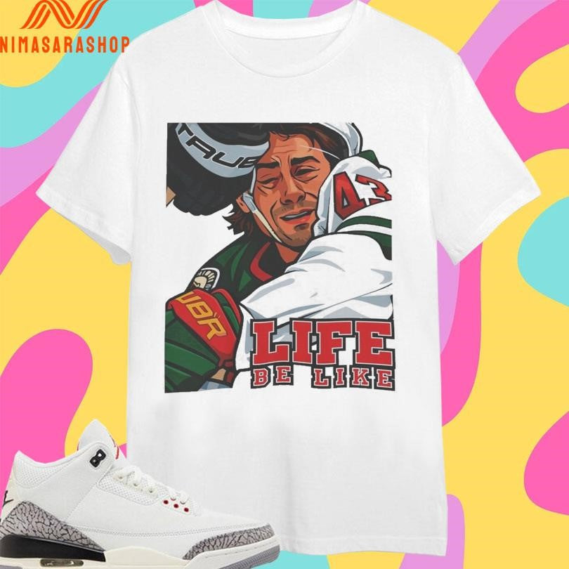 Quinn Hughes Minnesota Wild Life Be Like A Punch In - Adult & Kids T-Shirts, Sweatshirts & Hoodies apparel design preview 1