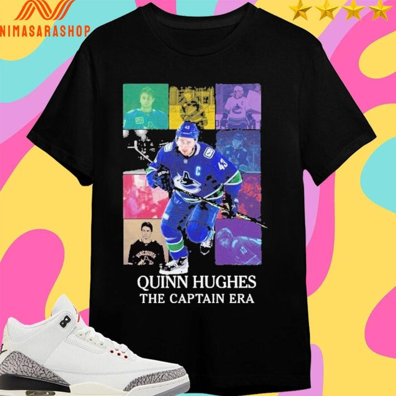 Quinn Hughes The Captain Era USA - Adult & Kids T-Shirts, Sweatshirts & Hoodies apparel design preview 1