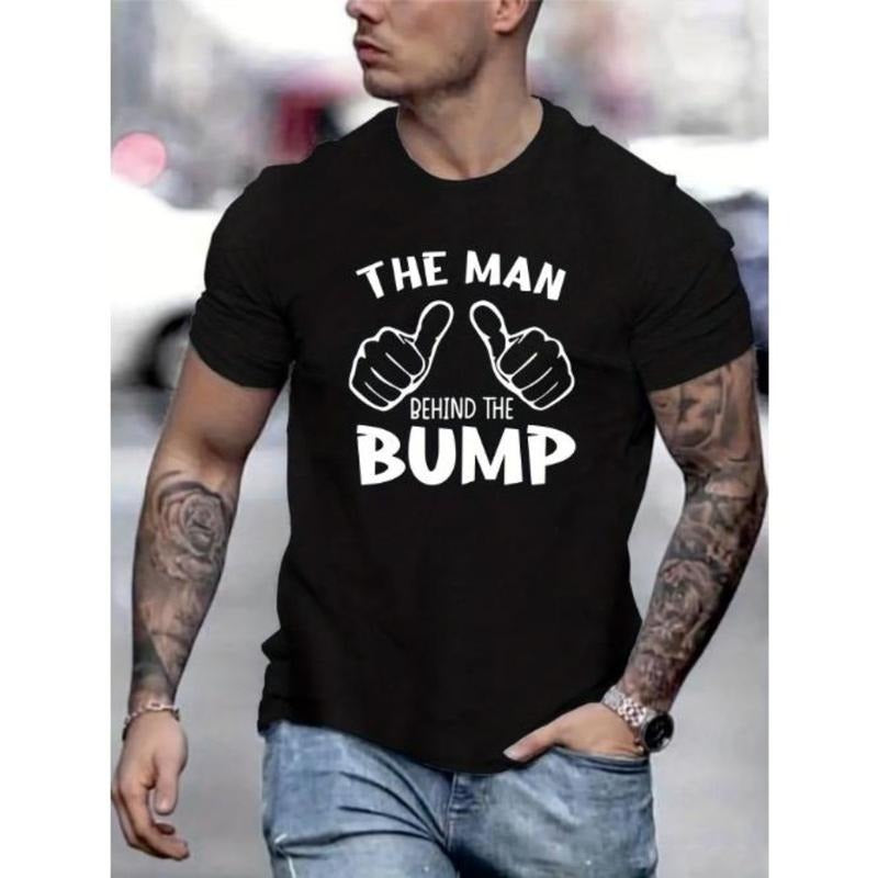 Man Behind Bump" Print Short Sleeve Soft Breathable - Adult & Kids T-Shirts, Sweatshirts & Hoodies apparel design preview 1
