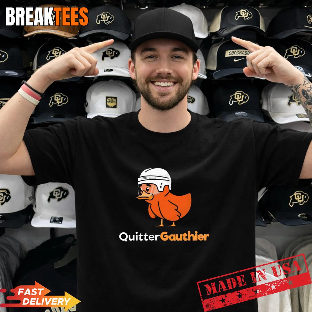 Quitter Gauthier Duck Hockey - Adult & Kids T-Shirts, Sweatshirts & Hoodies apparel design preview 1