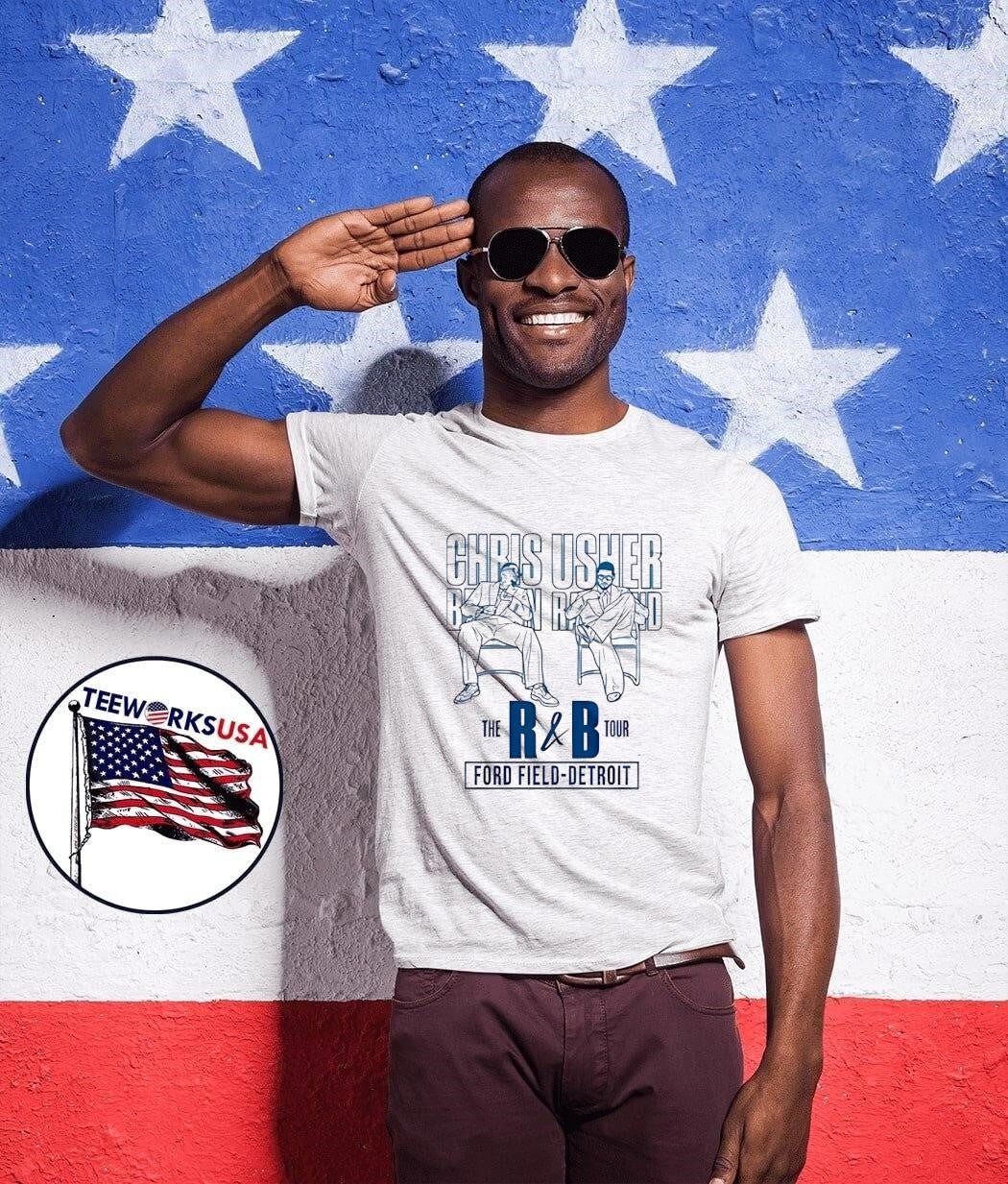 R&B Music The Tour Chris Usher Ford Field Detroit - Adult & Kids T-Shirts, Sweatshirts & Hoodies apparel design preview 1