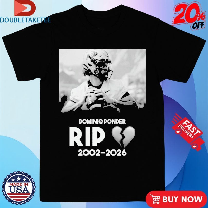 RIP Colorado Quarterback Dominiq Ponder 2002 2026 - Adult & Kids T-Shirts, Sweatshirts & Hoodies apparel design preview 1