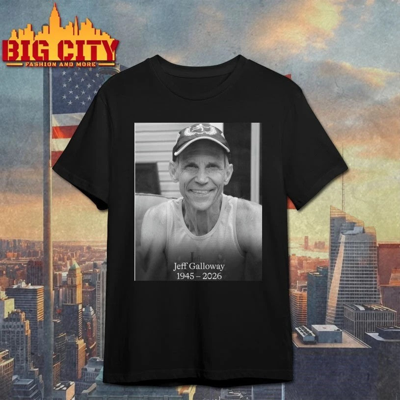 RIP Jeff Galloway Olympian 1945-2026 - Adult & Kids T-Shirts, Sweatshirts & Hoodies apparel design preview 1