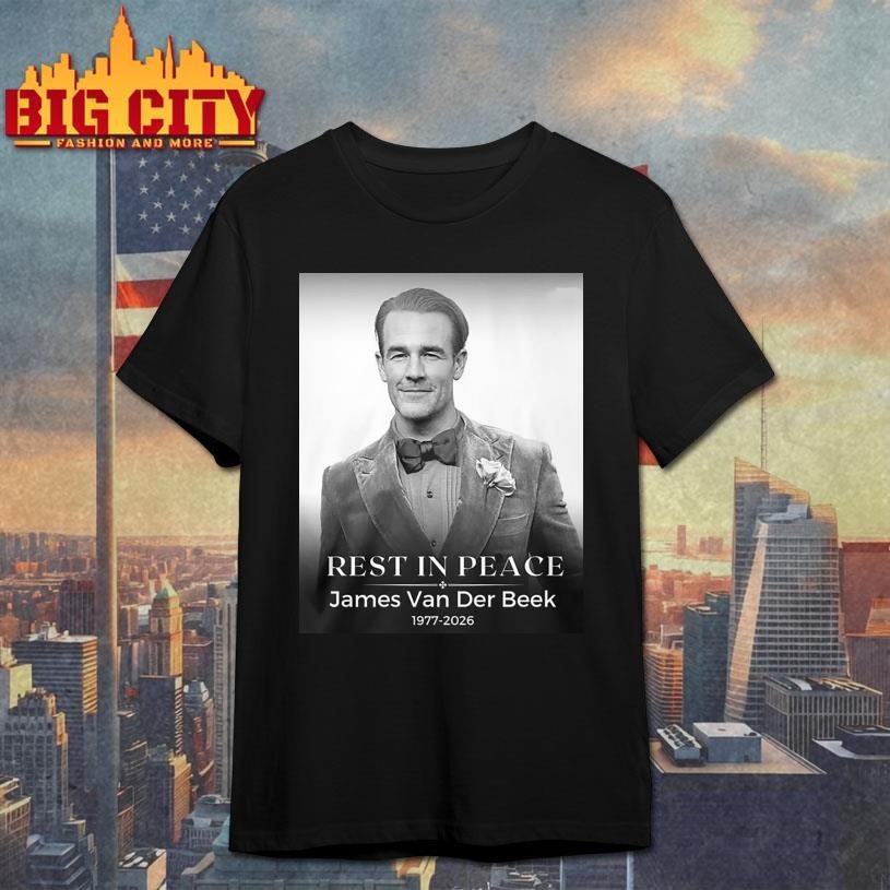 RIP Peace James Van Der Beek 1977 2026 - Adult & Kids T-Shirts, Sweatshirts & Hoodies apparel design preview 1