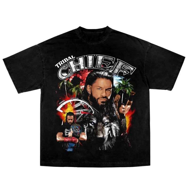 ROMAN REIGNS VINTAGE SPORT FAN - Adult & Kids T-Shirts, Sweatshirts & Hoodies apparel design preview 1