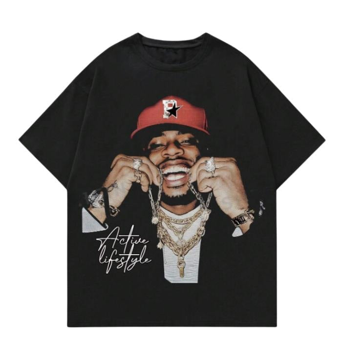 ROMWE Street Life Portrait Printed Short Sleeve - Adult & Kids T-Shirts, Sweatshirts & Hoodies apparel design preview 1