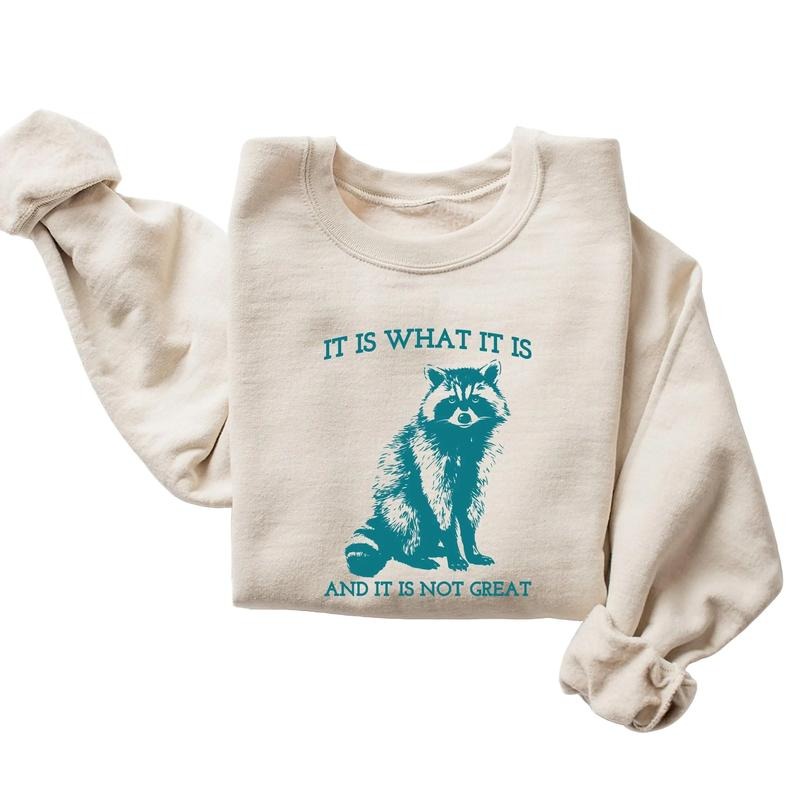 Raccoon Is What Not Great Mental Health Funny Animal - Adult & Kids T-Shirts, Sweatshirts & Hoodies apparel design preview 1