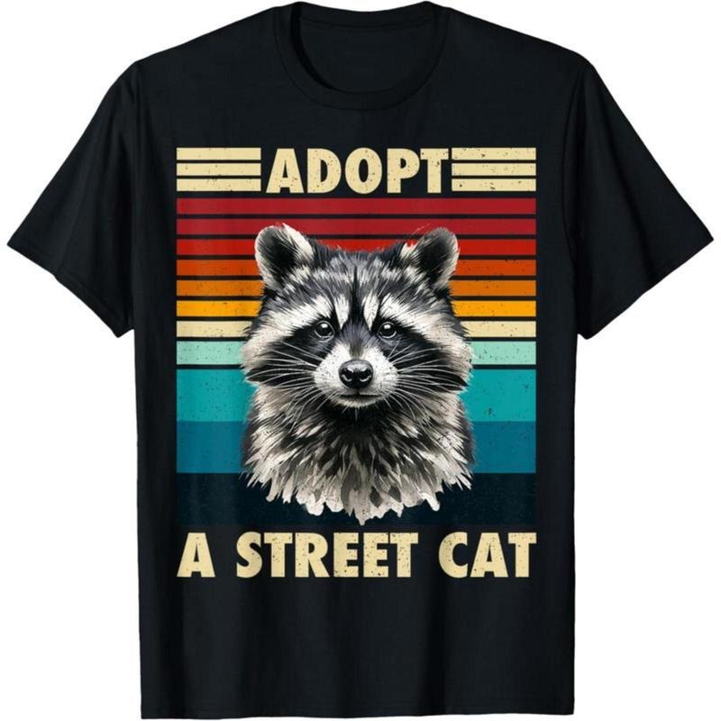 Raccoon Vintage Retro Racoon Kid Funny Pure Cotton - Adult & Kids T-Shirts, Sweatshirts & Hoodies apparel design preview 1