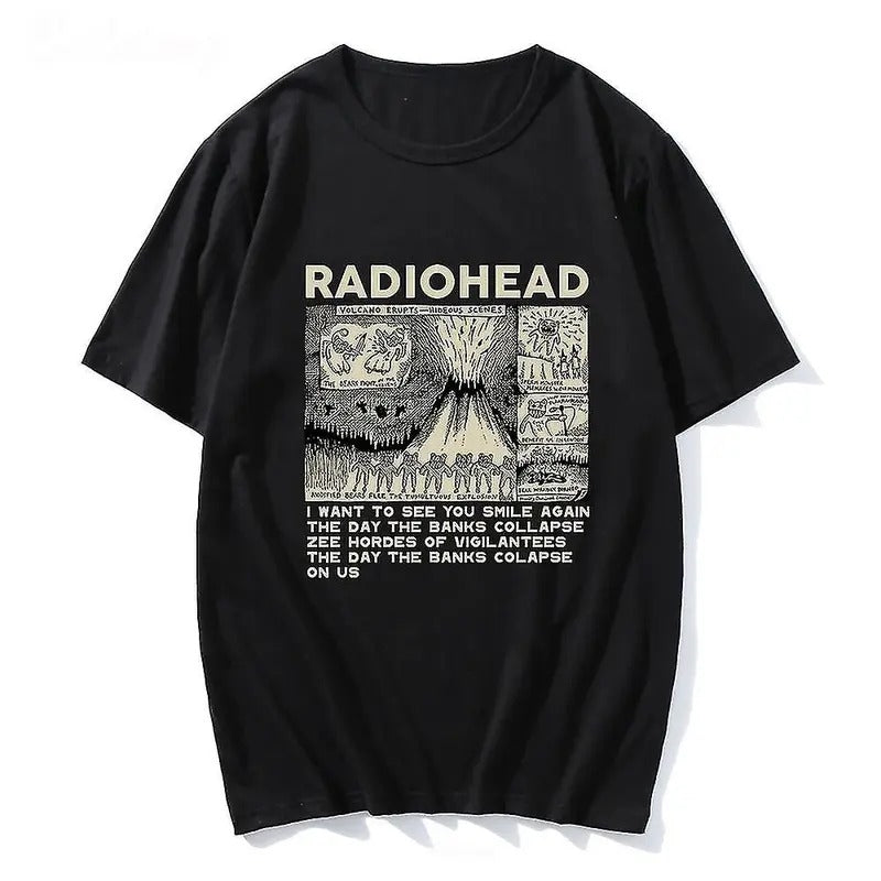 Rad0 Vintage Print Head Rock Band Music Album - Adult & Kids T-Shirts, Sweatshirts & Hoodies apparel design preview 1