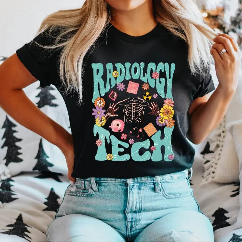Radiology Tech Distressed Nurse Radiologist Nursing - Adult & Kids T-Shirts, Sweatshirts & Hoodies apparel design preview 1