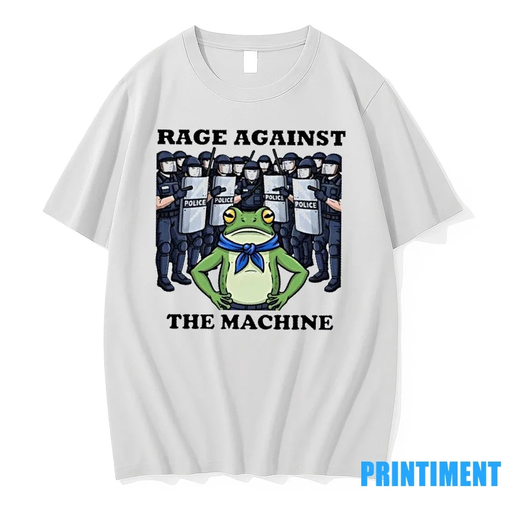 Rage Against The Machine Frog Portland Protest - Adult & Kids T-Shirts, Sweatshirts & Hoodies apparel design preview 1