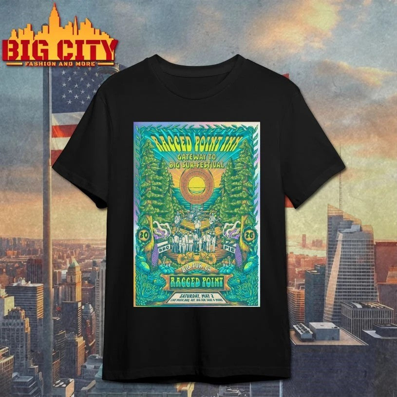 Ragged Point Inn Gateway To Big Sur Festival CA - Adult & Kids T-Shirts, Sweatshirts & Hoodies apparel design preview 1