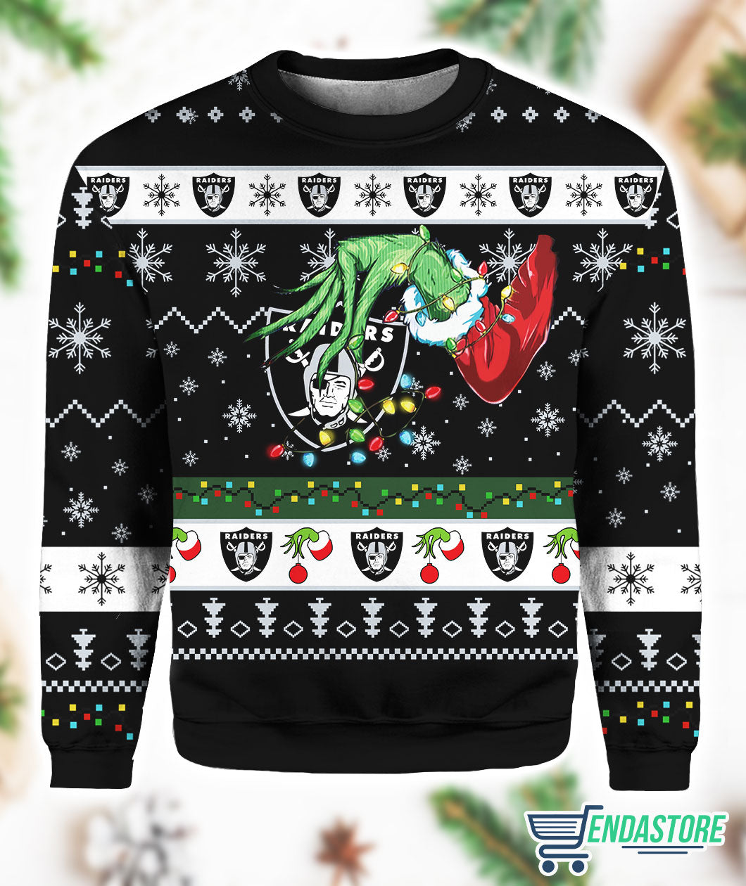 Raider Grnch Hand 3D Ugly Christmas Sweater - Holiday Gift product image