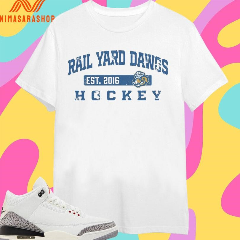 Rail Yard Dawgs Hockey Est 2016 - Adult & Kids T-Shirts, Sweatshirts & Hoodies apparel design preview 1