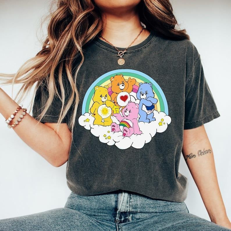 Rainbow Party Care Bears Bear 80s Cartoon Nostalgia - Adult & Kids T-Shirts, Sweatshirts & Hoodies apparel design preview 1
