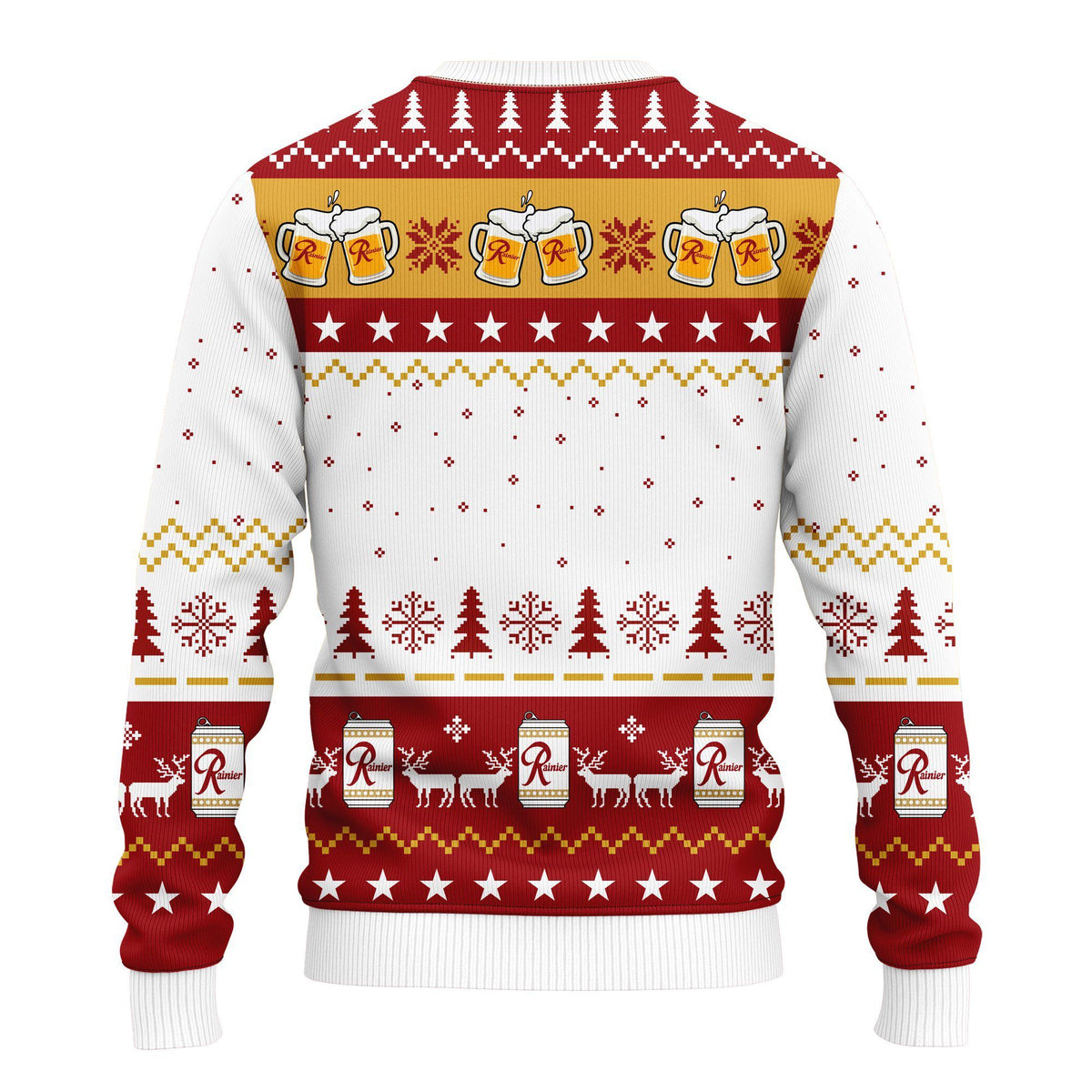 Rainier Beer 3D Ugly Christmas Sweater - Holiday Gift product image 2