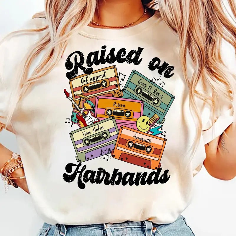 Raised 80'S Country Music Cowboy - Adult & Kids T-Shirts, Sweatshirts & Hoodies apparel design preview 1